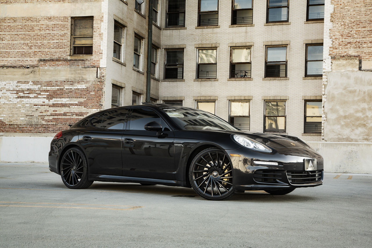 2018 Porsche Panamera - Asanti MATAR - Black Asanti Wheels